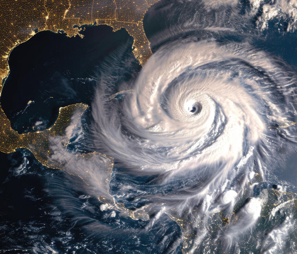 Photo of a Hurricane over the State of Florida | Impact Window Cost Calculator